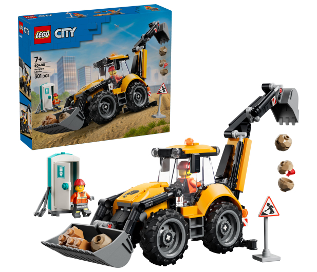 LEGO CITY 60480 Żółta koparko-ładowarka - 1529816 - zdjęcie 2